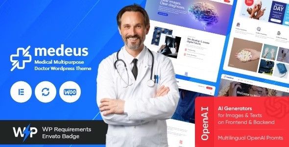 Medeus v1.10 – Medical WordPress Theme