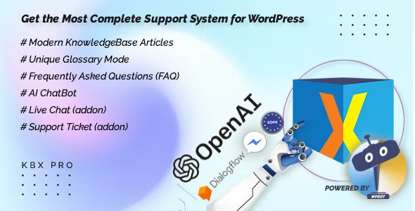 KnowledgeBase Glossary, FAQ & HelpDesk ChatBot with OpenAI v7.9.6插图