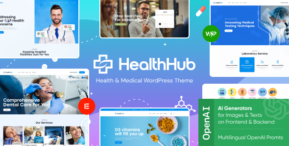 HealthHub v1.0 – Health & Medical WordPress Theme