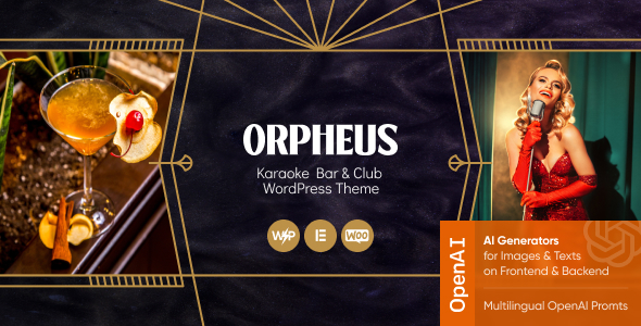 Orpheus v1.0 – Karaoke Bar & Club WordPress Theme