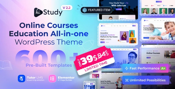 Education WordPress Theme | HiStudy v2.8.4