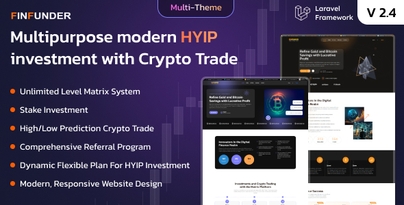 FinFunder v2.5 - HYIP Investments and Crypto Trading on the Matrix Platform