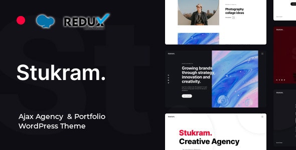 Stukram v6.0.5 - AJAX 代理和作品集 WordPress 主题