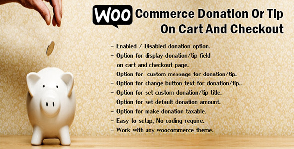 WooCommerce Donation Or Tip On Cart And Checkout v3.5