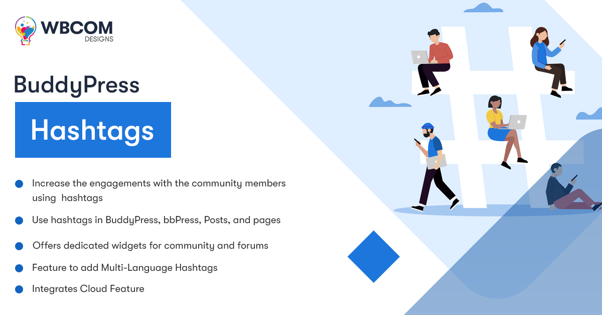 Wbcom Designs - BuddyPress Hashtags v3.2.0