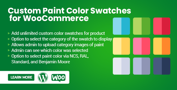 Custom Paint Color Swatches for WooCommerce v1.0.5