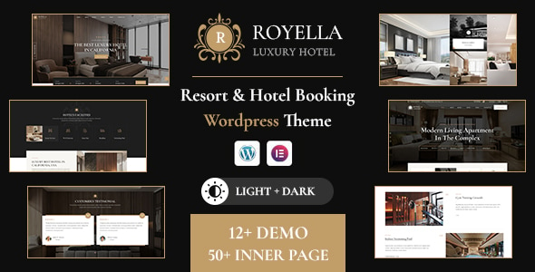 Royella v1.0.0 - 度假村和酒店预订多用途 WordPress 主题