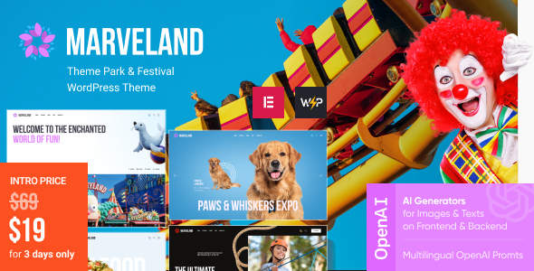 Marveland v1.0 – Theme Park & Festival WordPress Theme