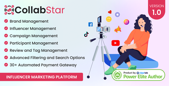 CollabStar v1.0 - 影响力营销平台