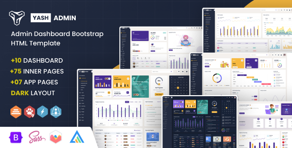 YashAdmin v3.0 - 管理仪表板 Bootstrap HTML 模板