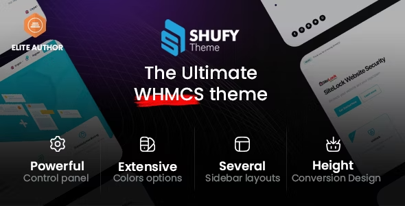 ShufyTheme v1.2.5 - 终极 WHMCS 主题