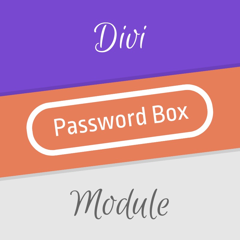 Divi Password Box Module v1.2.0