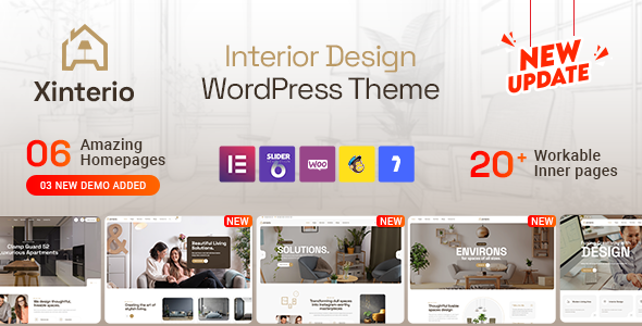 Xinterio v4.0 - Interior Design WordPress Theme + RTL