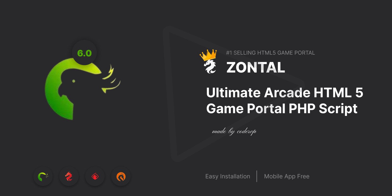 Zontal Arcade HTML 5 Game Portal PHP Script v3.0