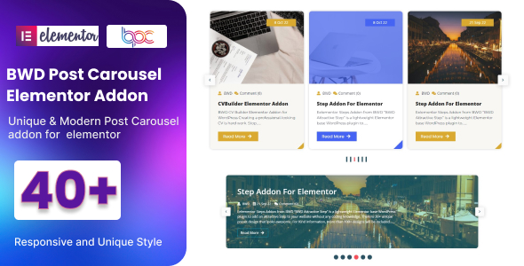 Creative Post Carousel Addon for Elementor v1.0插图