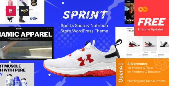 Sprint v1.0 – Sports Shop & Nutrition Store WordPress Theme