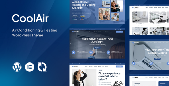 Coolair v1.1.5 – 空调和暖气 HVAC WordPress 主题