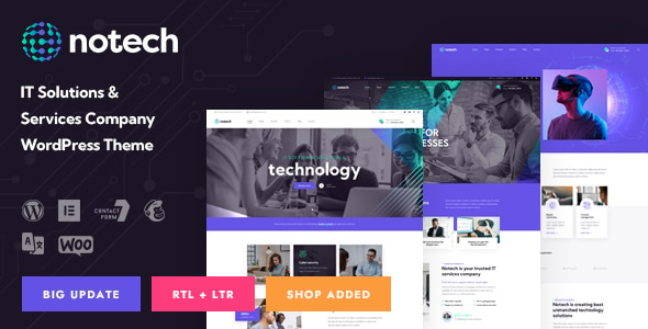 Notech v1.1 – IT 解决方案和服务 WordPress 主题